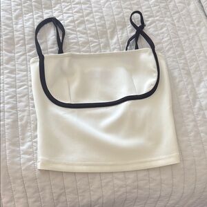 Edikted Cream Camisole with Black Accents
